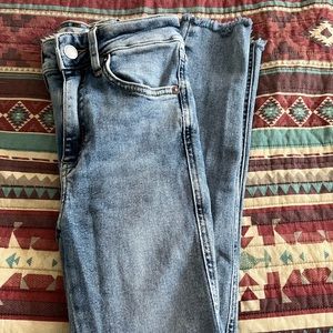 Free People High Rise Skinny Jeans, size 24.